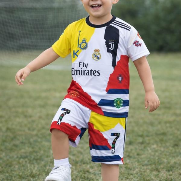 RONALDO ALL CLUB  FOOTBALL KIT FOR KID