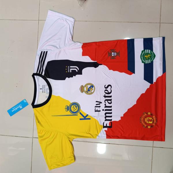 RONALDO 7 ALL CLUB LOGO FOOTBALL KIT  FOR KID