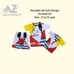 RONALDO 7 ALL CLUB LOGO FOOTBALL KIT  FOR KID